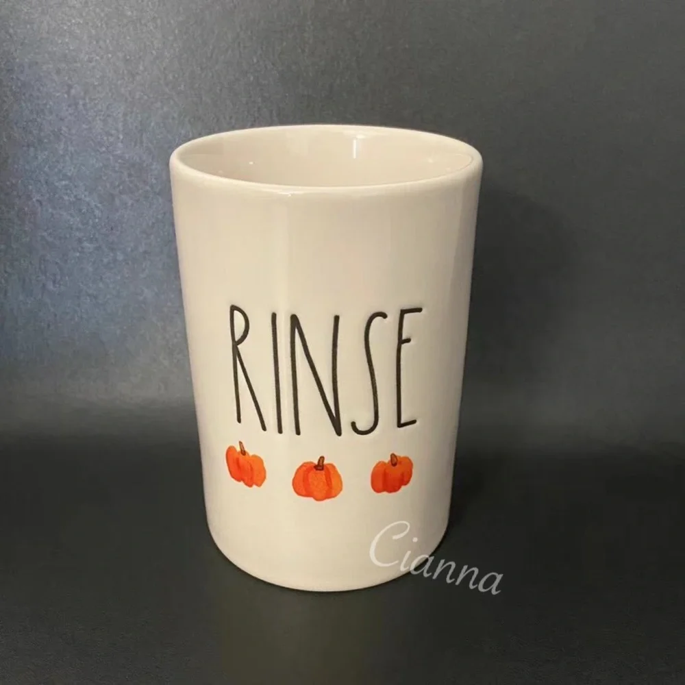 Rae Dunn Pumpkins Rinse Cup